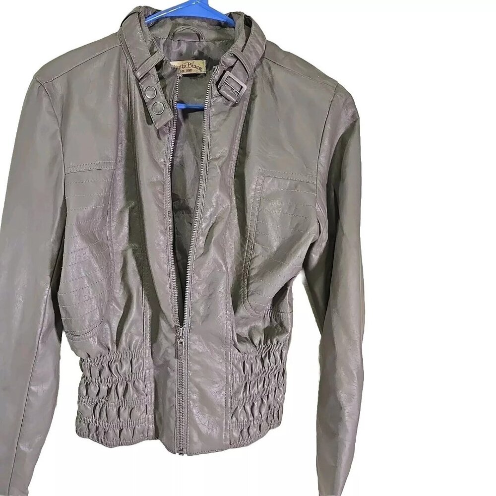 Womens Paris Blues Faux Leather Moto Jacket